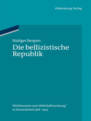 cover image of Die bellizistische Republik